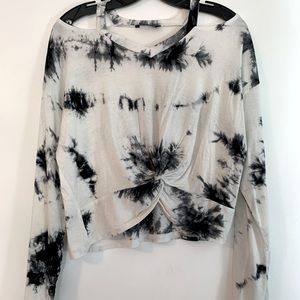 Shein Slit Neck Cropped Top